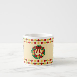Weihnachtsgirlande Strick Espressotasse