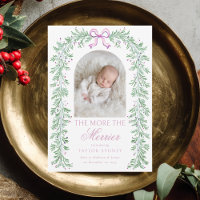 Weihnachtsgirlande Vornehme Rosa Mädchen Baby Gebu
