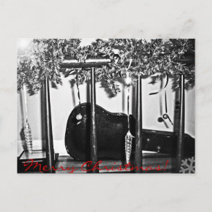 Weihnachtsgitarre Feiertagspostkarte