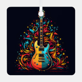 Weihnachtsgitarre Weihnachtsbaumschmuck Ornament Aus Metall