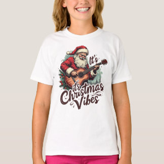 Weihnachtsgitarrist - Rockin Rund um die Uhr T-Shirt