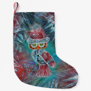 WeihnachtsGlamour-Mode-Sankt-Eulen-Strumpf Kleiner Weihnachtsstrumpf