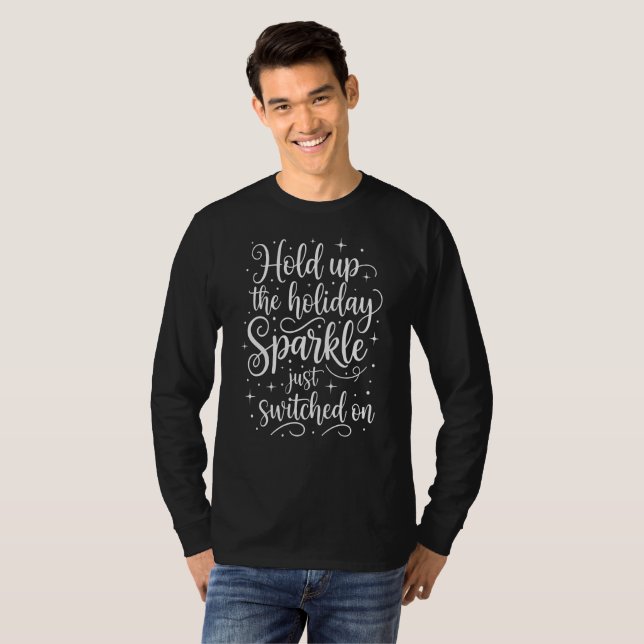 Weihnachtsglanz eingeschaltet T-Shirt (Vorne ganz)