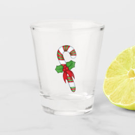 Weihnachtsglas: Candy Cane Schnapsglas