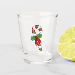 Weihnachtsglas: Candy Cane Schnapsglas