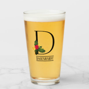 Weihnachtsglas D Personalisiertes Bier Glas
