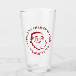 Weihnachtsglas des Party Santa Claus Pint Glas