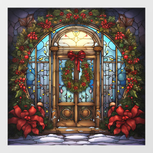 Weihnachtsglas-Fensterverkleidung Fensteraufkleber