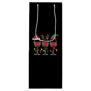 Weihnachtsglas-Lichter Weihnachten Feiertags-Trink Geschenktüte Für Weinflaschen