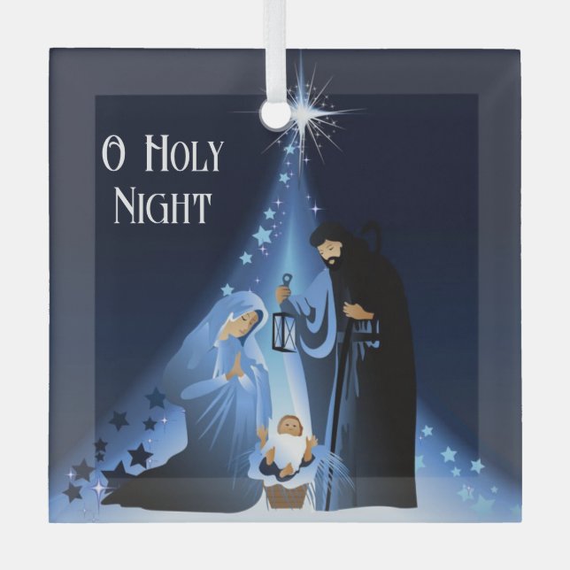 Weihnachtsglas Ornament-Manager Szene Glas Orn Ornament Aus Glas (Vorderseite)