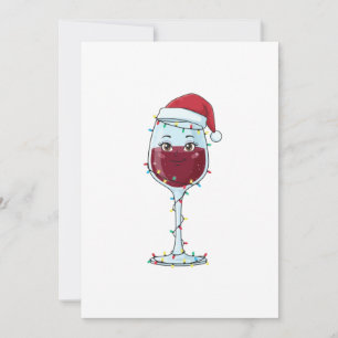 Weihnachtsglas Santa Hut Weihnachtsbeleuchtung Lus Dankeskarte