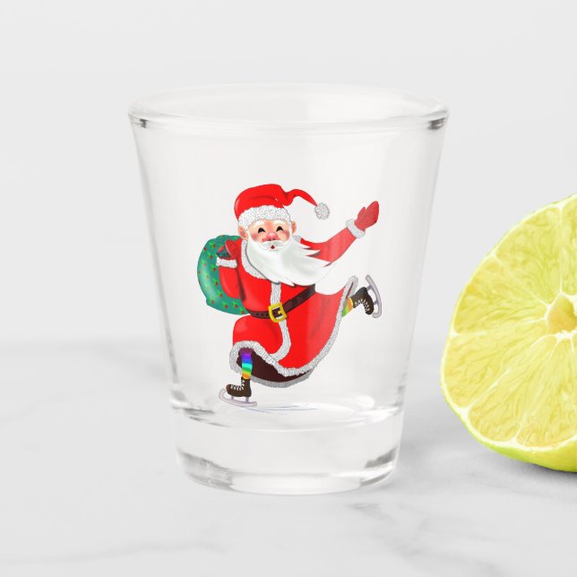 Weihnachtsglas Schnapsglas (Vorderseite)