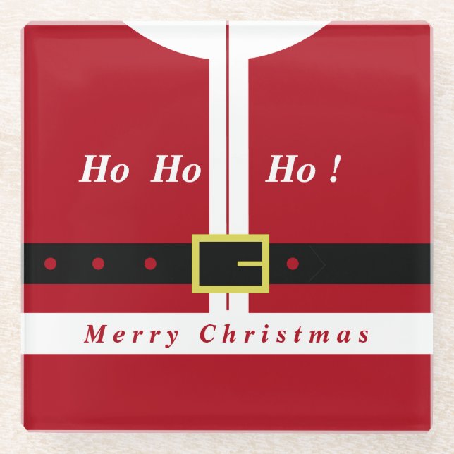 Weihnachtsglas-Untersetzer Glasuntersetzer (Vorderseite)