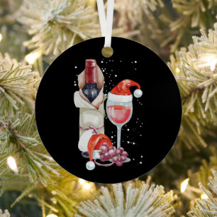 Weihnachtsglas-Weihnachtsmannmütze Ornament Aus Metall