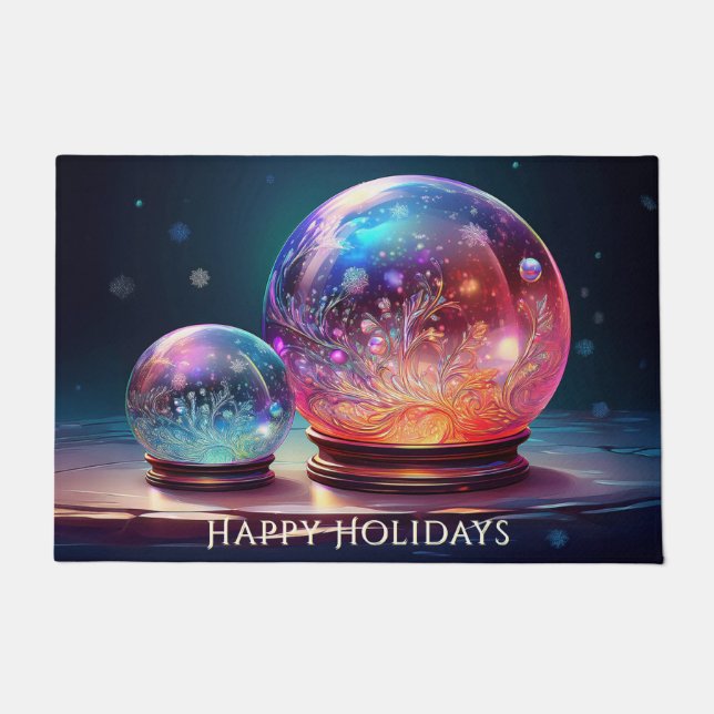 Weihnachtsglasmuff-Doormat Fußmatte (Vorderseite)