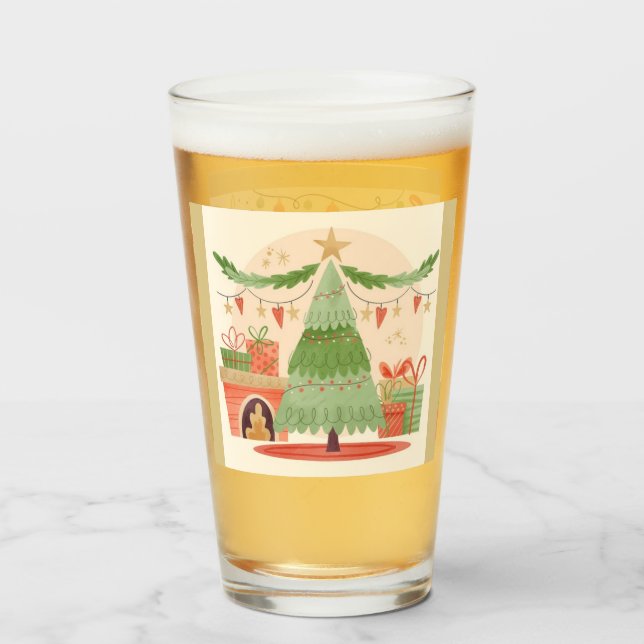 Weihnachtsglass-Cup Glas (Rückseite (gefüllt))