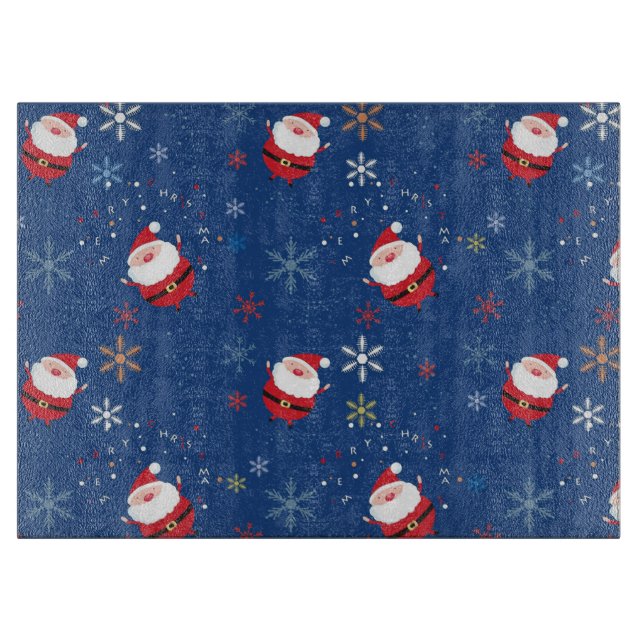 Weihnachtsglaszuschnitt Schneidebrett (Vorderseite)