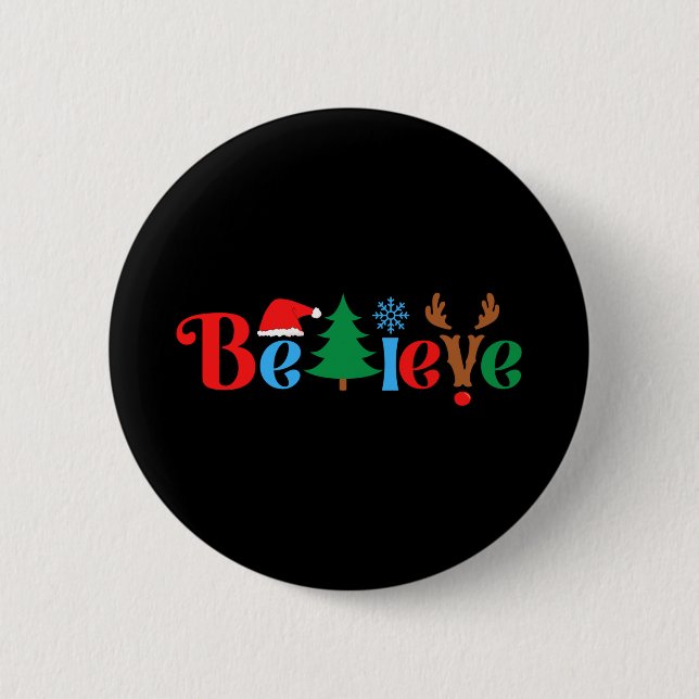 Weihnachtsglaube Button (Vorderseite)