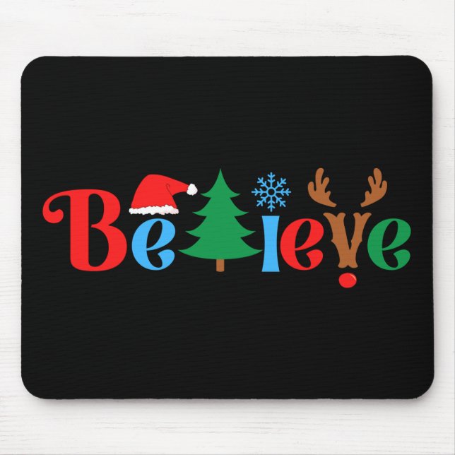 Weihnachtsglaube Mousepad (Vorne)
