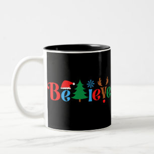 Weihnachtsglaube Zweifarbige Tasse