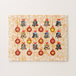 Weihnachtsglocke & Ball Ornamente 6 Fotos L-Peach Puzzle