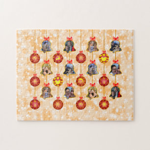 Weihnachtsglocke & Ball Ornamente 6 Fotos L-Peach Puzzle