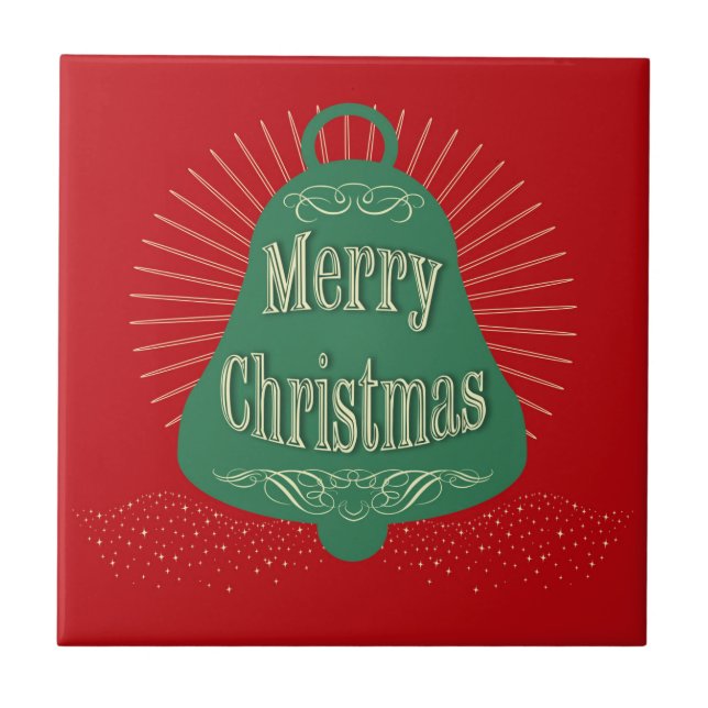 Weihnachtsglocke Fliese (Vorderseite)