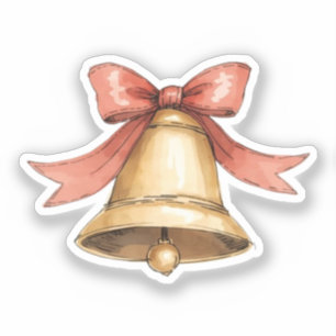 Weihnachtsglocken-Aufkleber Aufkleber