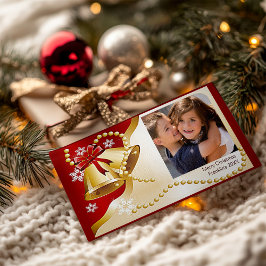 Weihnachtsglocken & Becher - Ihr Foto Feiertagskarte