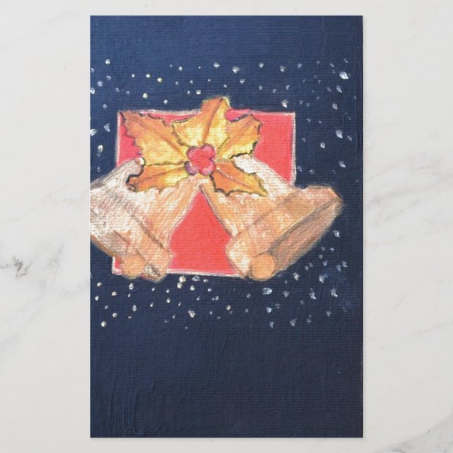 Weihnachtsglocken Briefpapier (Vorderseite)
