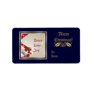 Weihnachtsglocken-Custom-Label Adressaufkleber