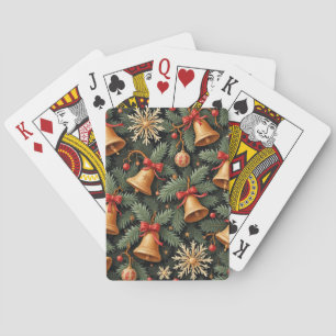 Weihnachtsglocken, Dekoratives Weihnachtsmuster, Spielkarten