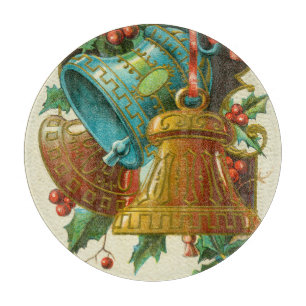 Weihnachtsglocken, festliche Vintage-Grußkarte Schneidebrett