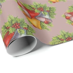 Weihnachtsglocken Geschenkpapier