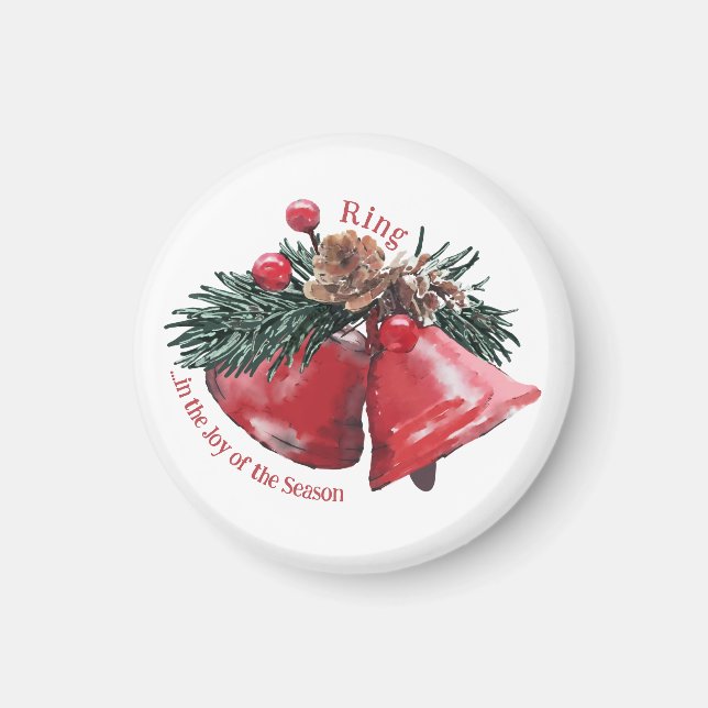 Weihnachtsglocken Holiday Magnet - Ring in the Joy (Vorne)