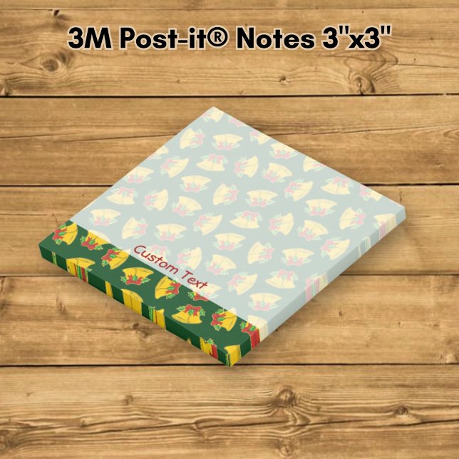Weihnachtsglocken Muster Post-it Klebezettel (Von Creator hochgeladen)