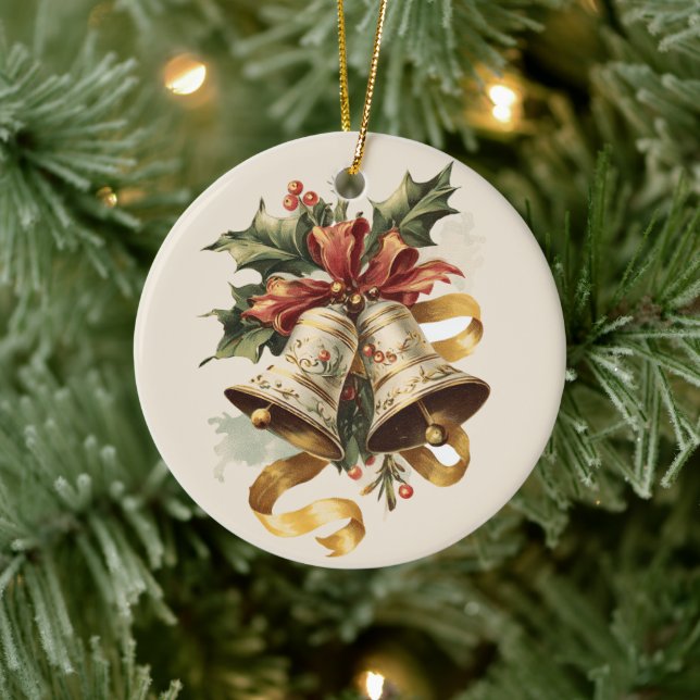 Weihnachtsglocken-Ornament Keramik Ornament (Baum)
