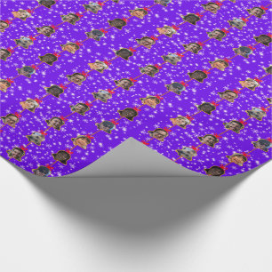 Weihnachtsglocken-Ornamente 9 Fotos D-Purple Geschenkpapier