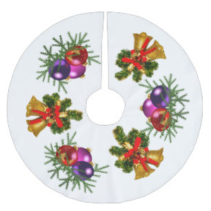 Weihnachtsglocken Polyester Weihnachtsbaumdecke