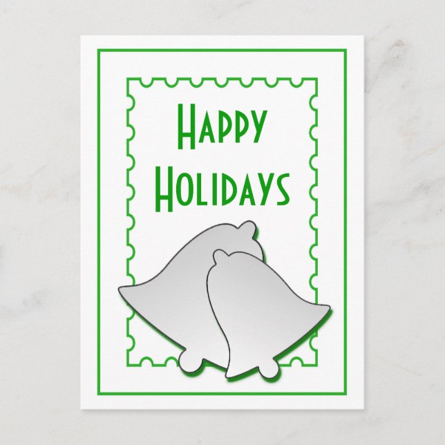 Weihnachtsglocken Postkarte (Vorderseite)