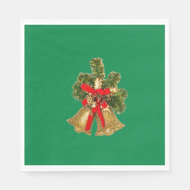 Weihnachtsglocken Serviette (Vorderseite)