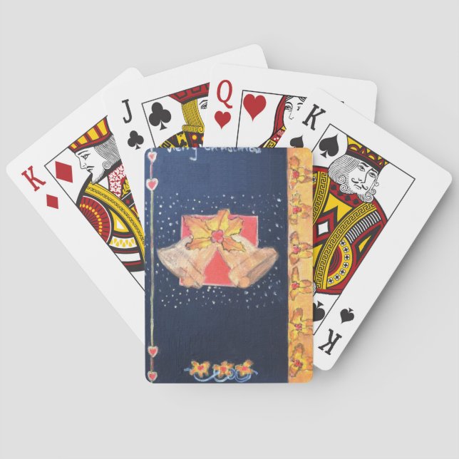 Weihnachtsglocken Spielkarten (Rückseite)