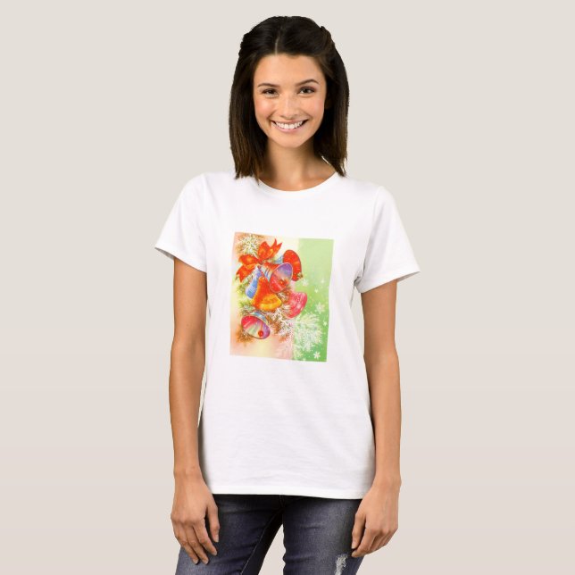 Weihnachtsglocken T-Shirt (Vorne ganz)