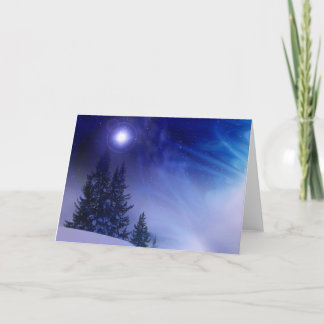 Weihnachtsglühen Feiertagskarte