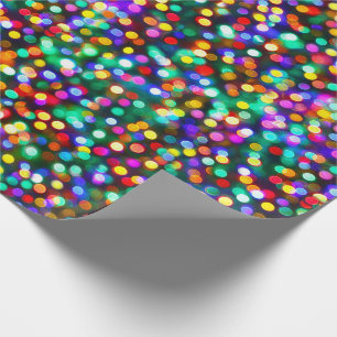 Weihnachtsglühende Lichter Geschenkpapier