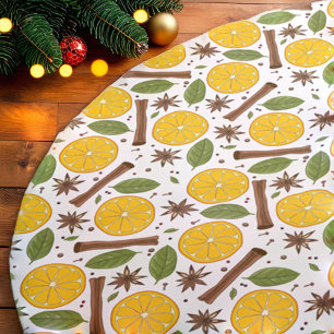 Weihnachtsglühwein würzig weiß polyester weihnachtsbaumdecke