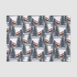 Weihnachtsgnom-Elche gekachelt Seidenpapier