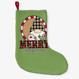 Weihnachtsgnom froh Weihnachtsgrün Kleiner Weihnachtsstrumpf