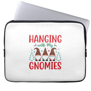 Weihnachtsgnom mit meinen Gnomies Laptopschutzhülle