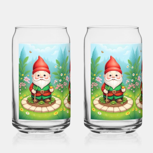 Weihnachtsgnome Dosenglas (Vorderseite)